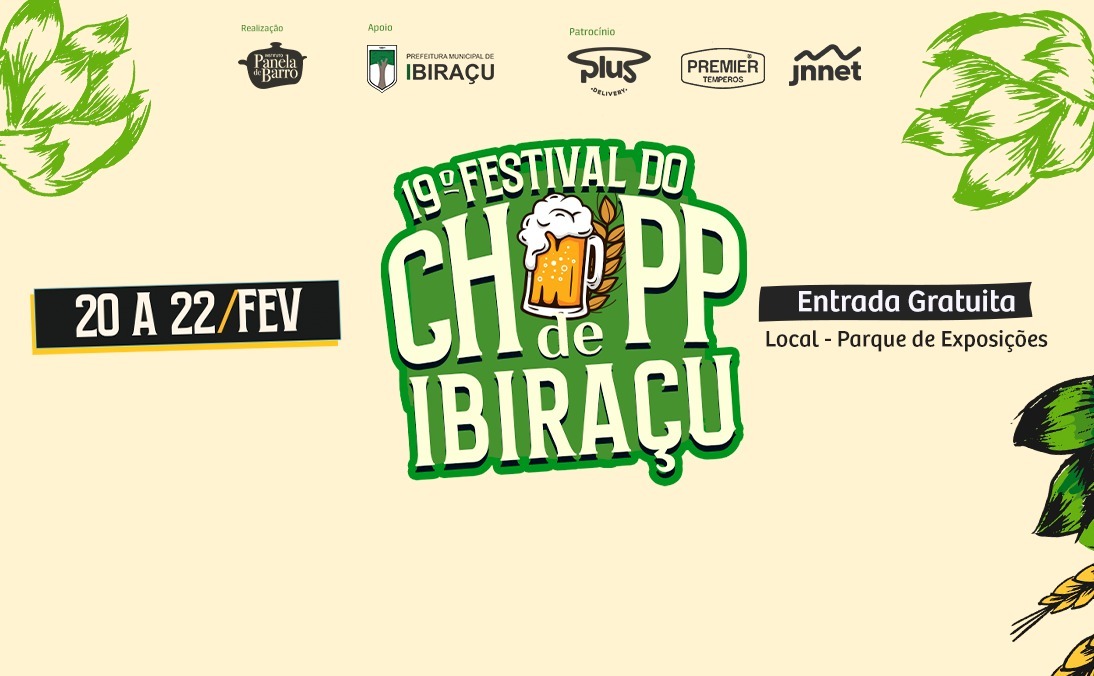 Ibiraçu se prepara para o 19º Festival de Chopp: três dias de festa, música e diversão!